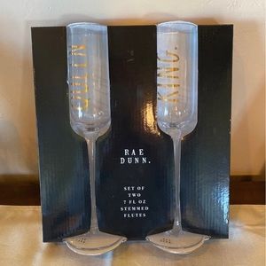 Rae Dunn Stemmed Flutes
